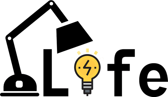 Lamp Life logo with an articulated desk lamp and glowing bulb.