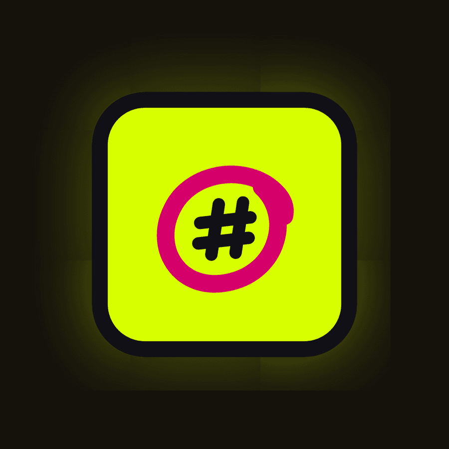 Rentscuff AcidSeal — the hand-scrawled scuff hash circled in pink marker on the glowing acid tile.